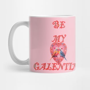 Galentines day lovebirds happily singing Mug